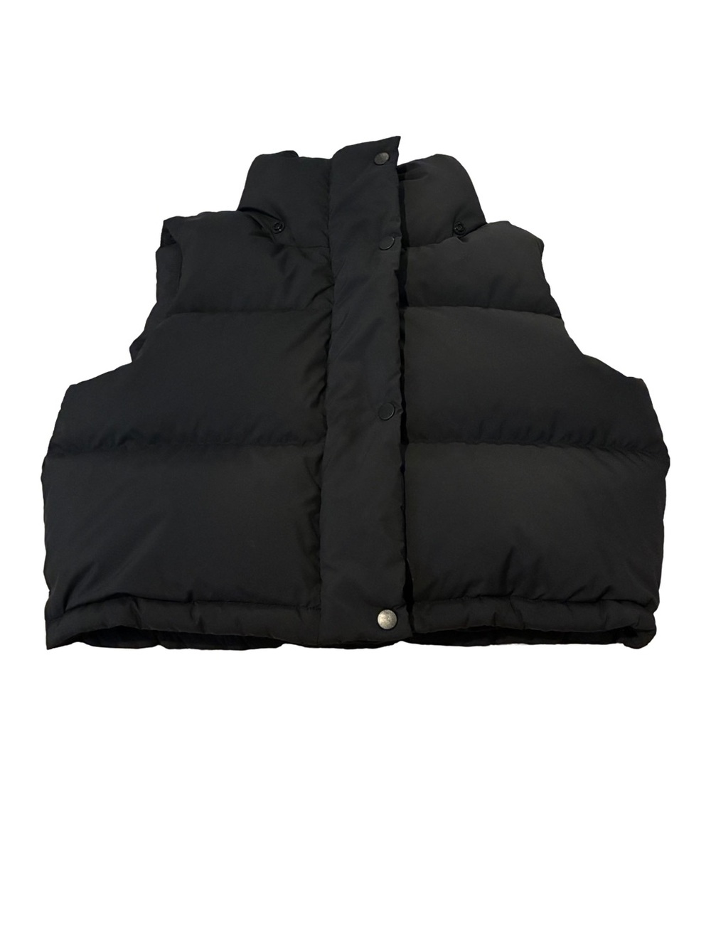 Lululemon Black Puffer Cropped Vest Women's Size 2